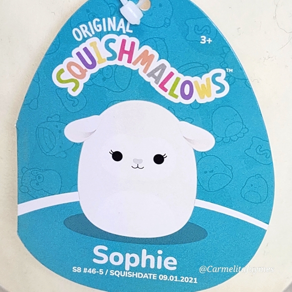 🇨🇦 SOPHIE 🐑 8" White Sheep Lamb Pink Ear Canadian Exclusive Squishmallow NWT - Picture 3 of 8